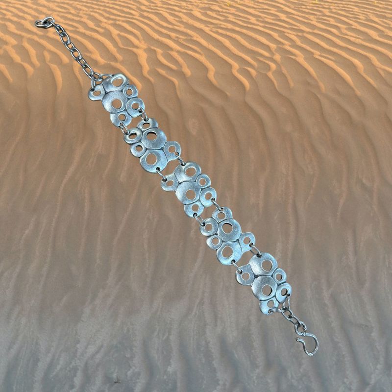 Bubbles Pewter Bracelet