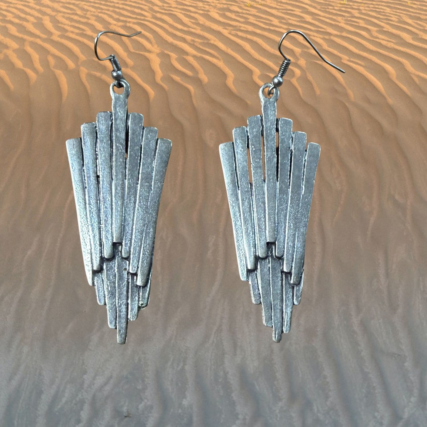 Spiked Pewter Earrings