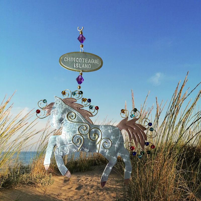 Chincoteague Island Rearing Pony Ornament