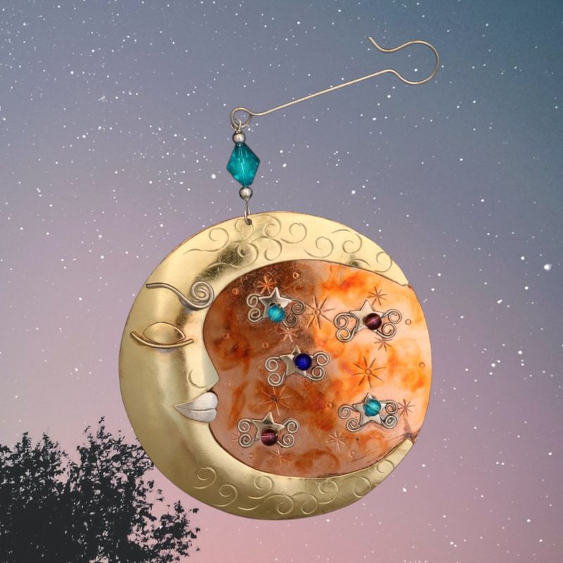 Day and Night Metal Ornament