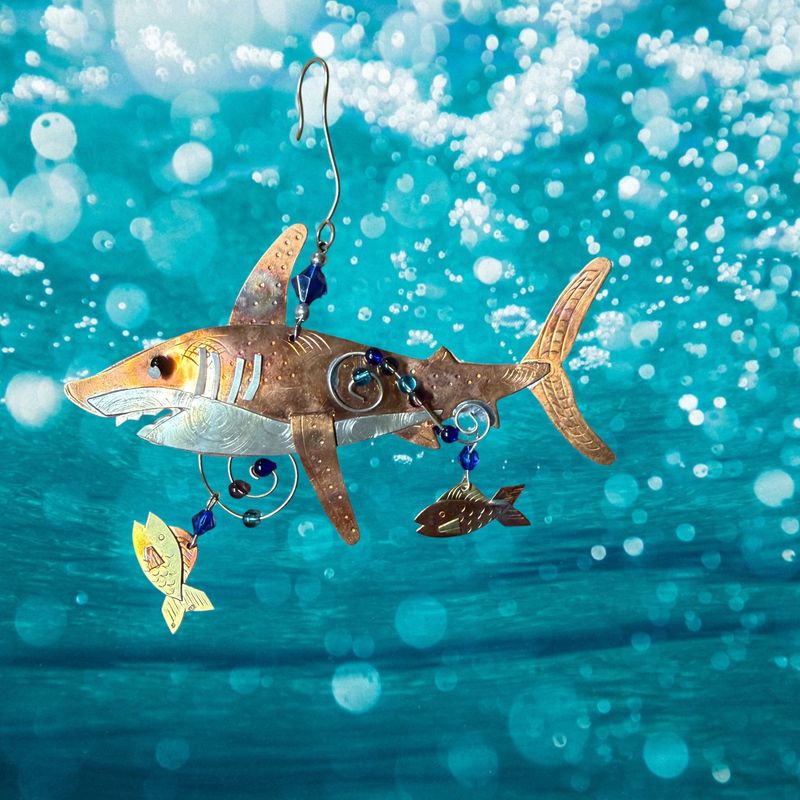 Shark Metal Ornament