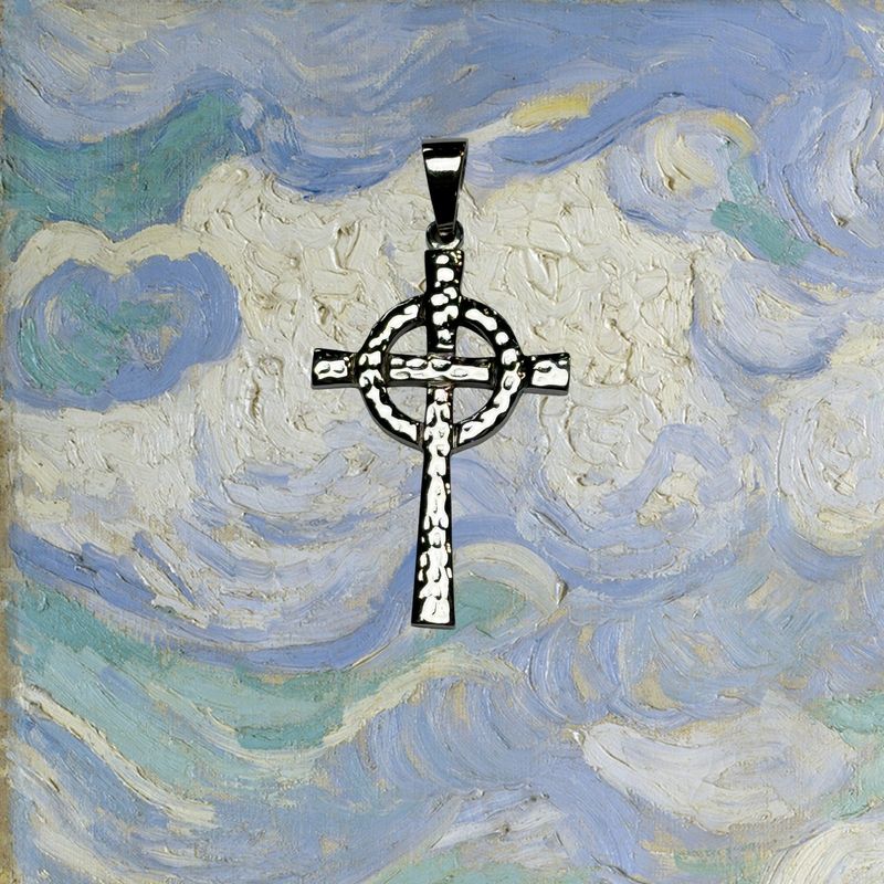 Hammered Cross Pendant