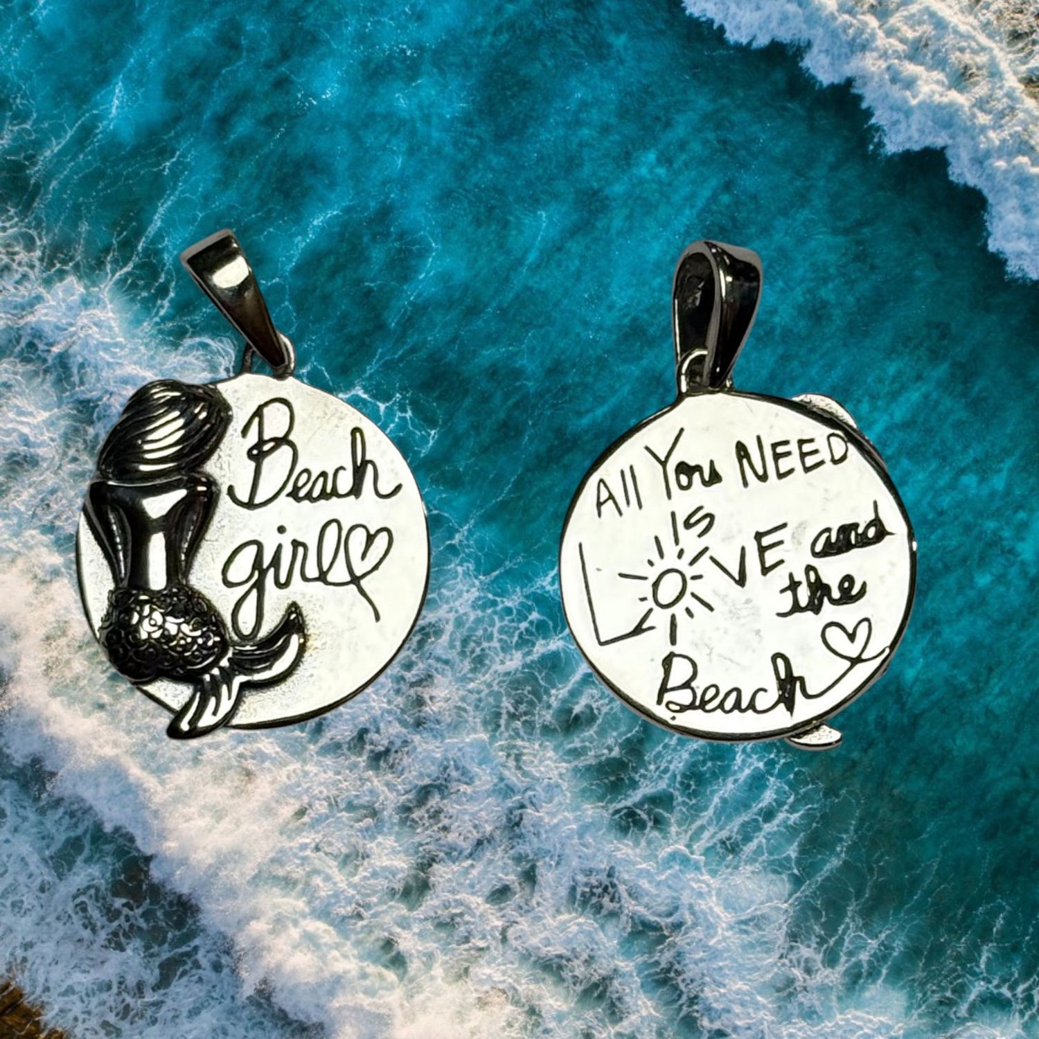 Beach Girl Sterling Pendant