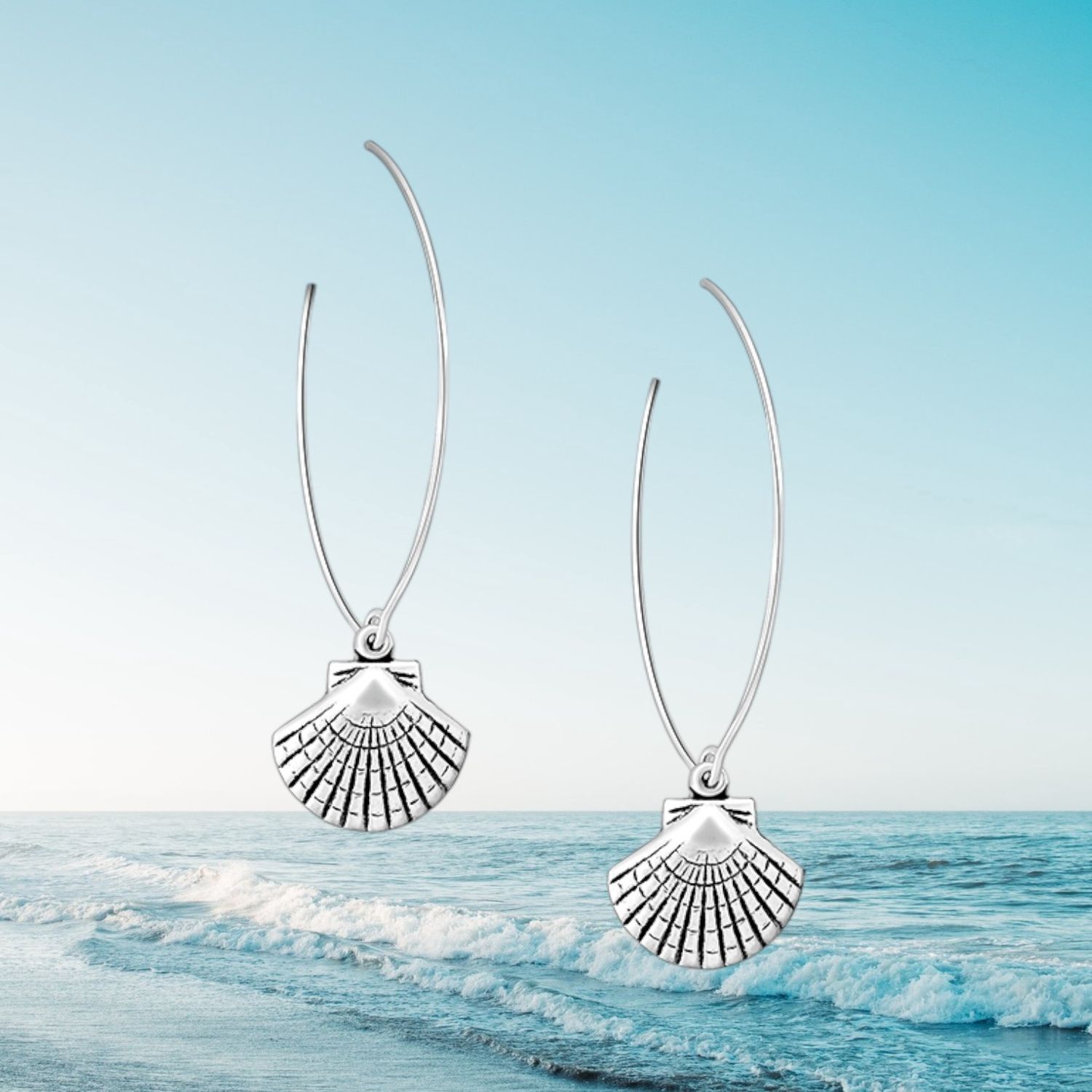 Shell Threader Earrings