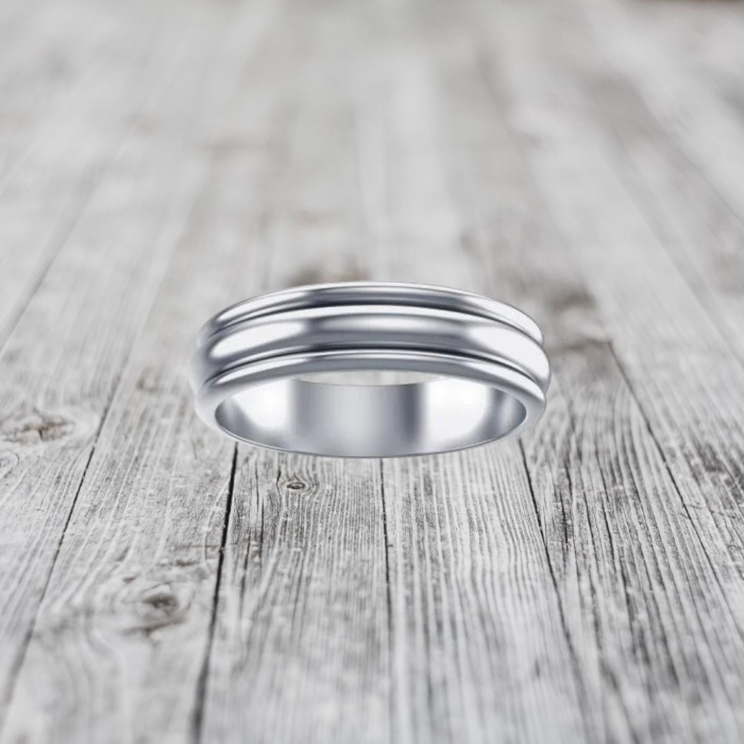 Sterling Silver Spinner Band Ring