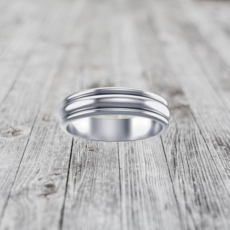 Sterling Silver Spinner Band Ring