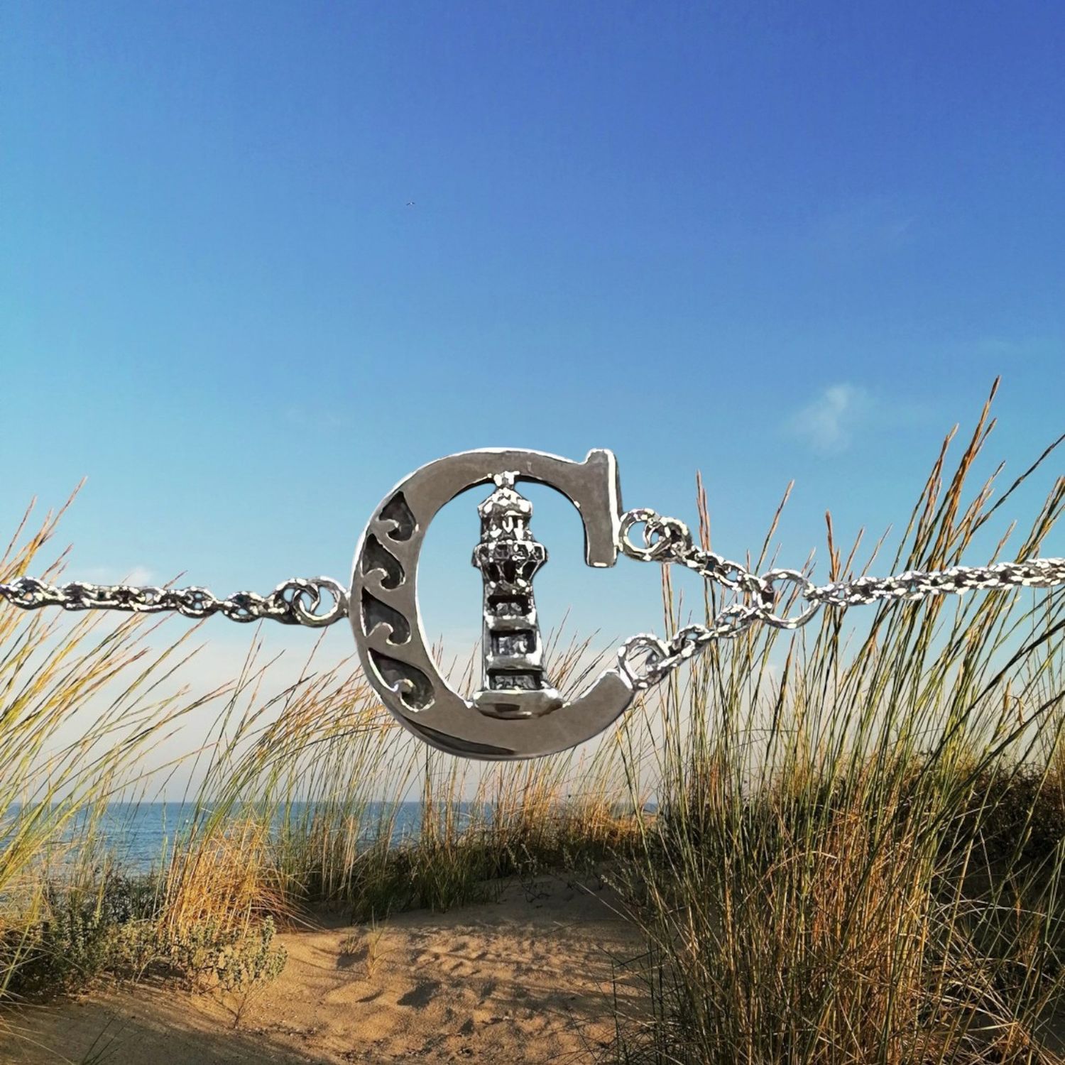 Chincoteague Island CI Lighthouse Bracelet
