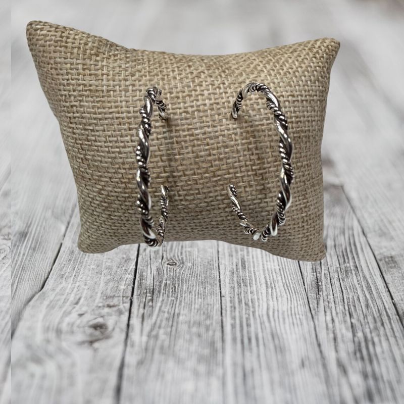 Rope Weave Hoops 24mm