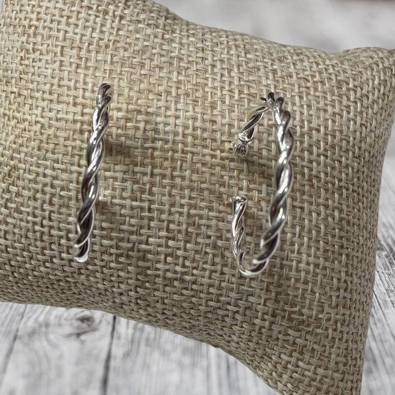 Twisted Hoop Earrings 20mm