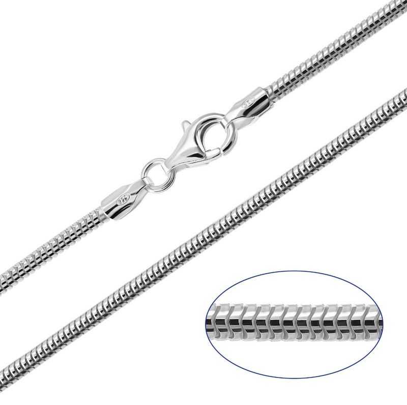 24" Sterling Silver Thick Snake Chain