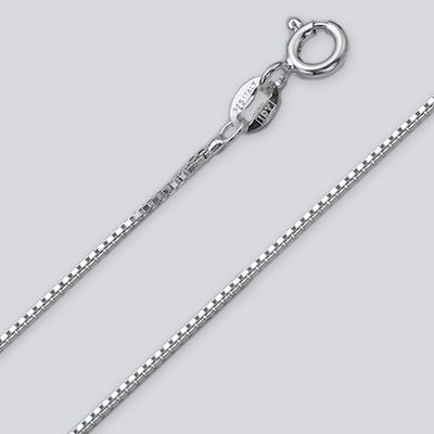 18" 1.1 mm S/S Thin Box Chain