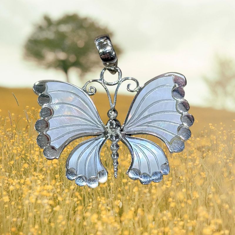 Butterfly Abalone &amp; MOP Pendant