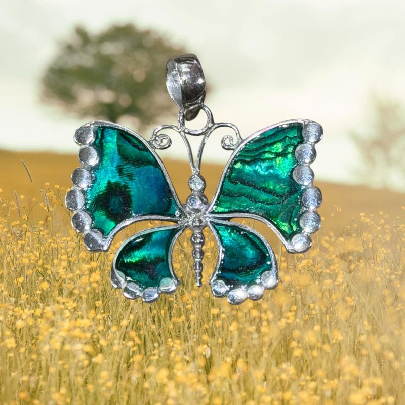 Butterfly Abalone &amp; MOP Pendant