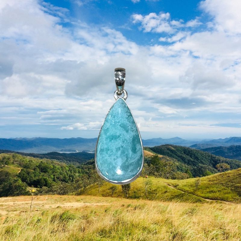 Amazonite Teardrop Pendant