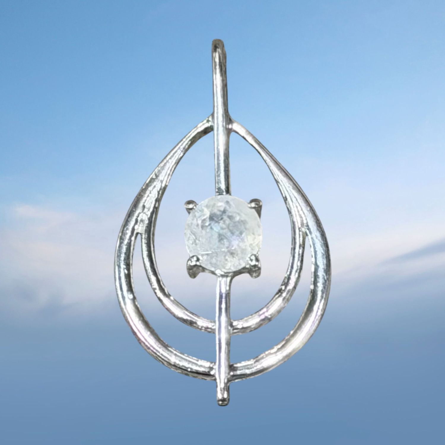 Gemstone Petite Openwork Pendant