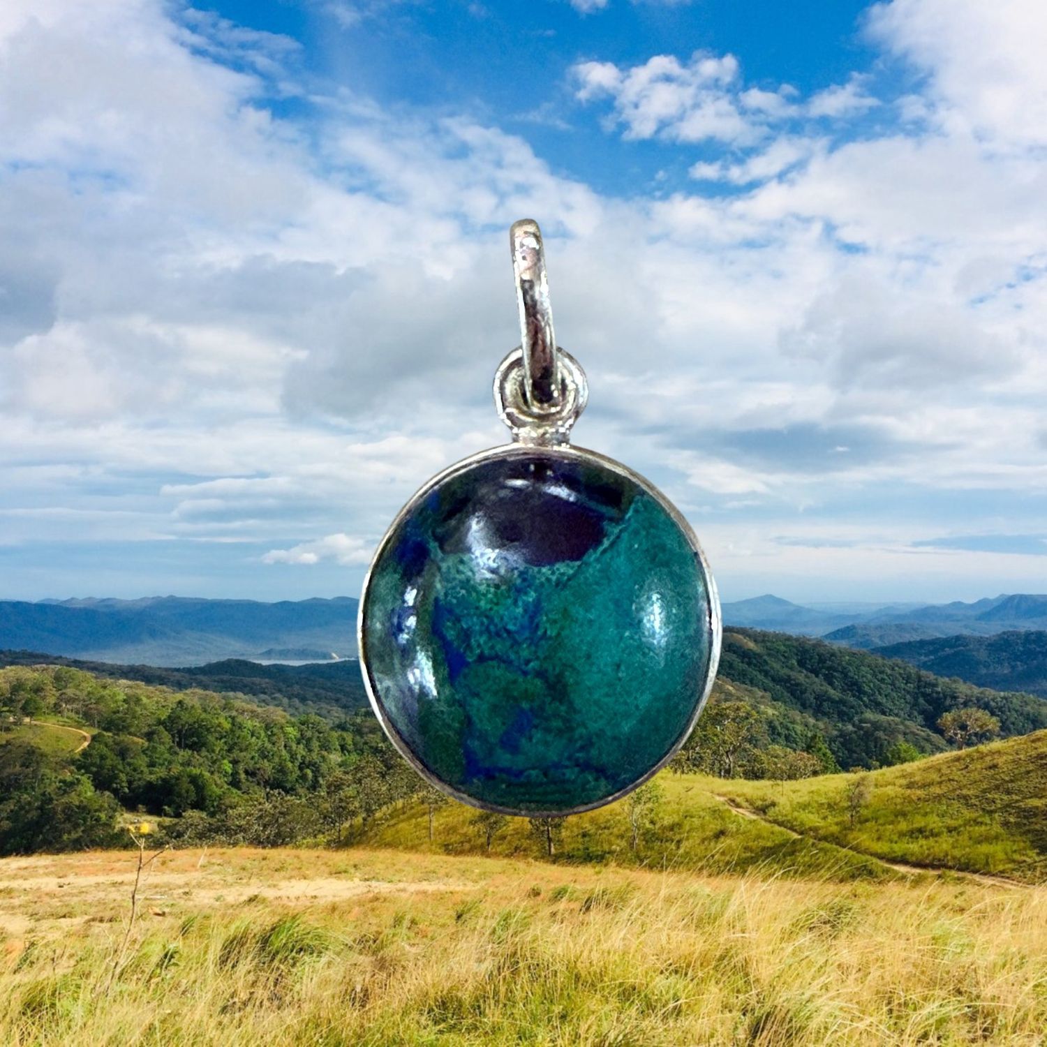 Azurite Malachite Mini Pendant