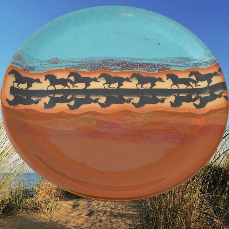 Horse Hand Thrown 11" Plate