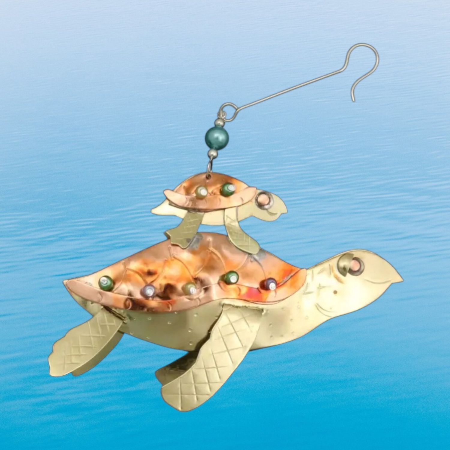 Momma and Baby Sea Turtle Ornament