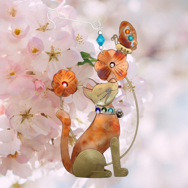 Playful Tabby Cat Ornament