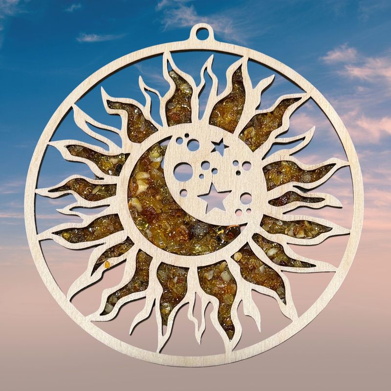 Amber Sun Suncatcher Magnet