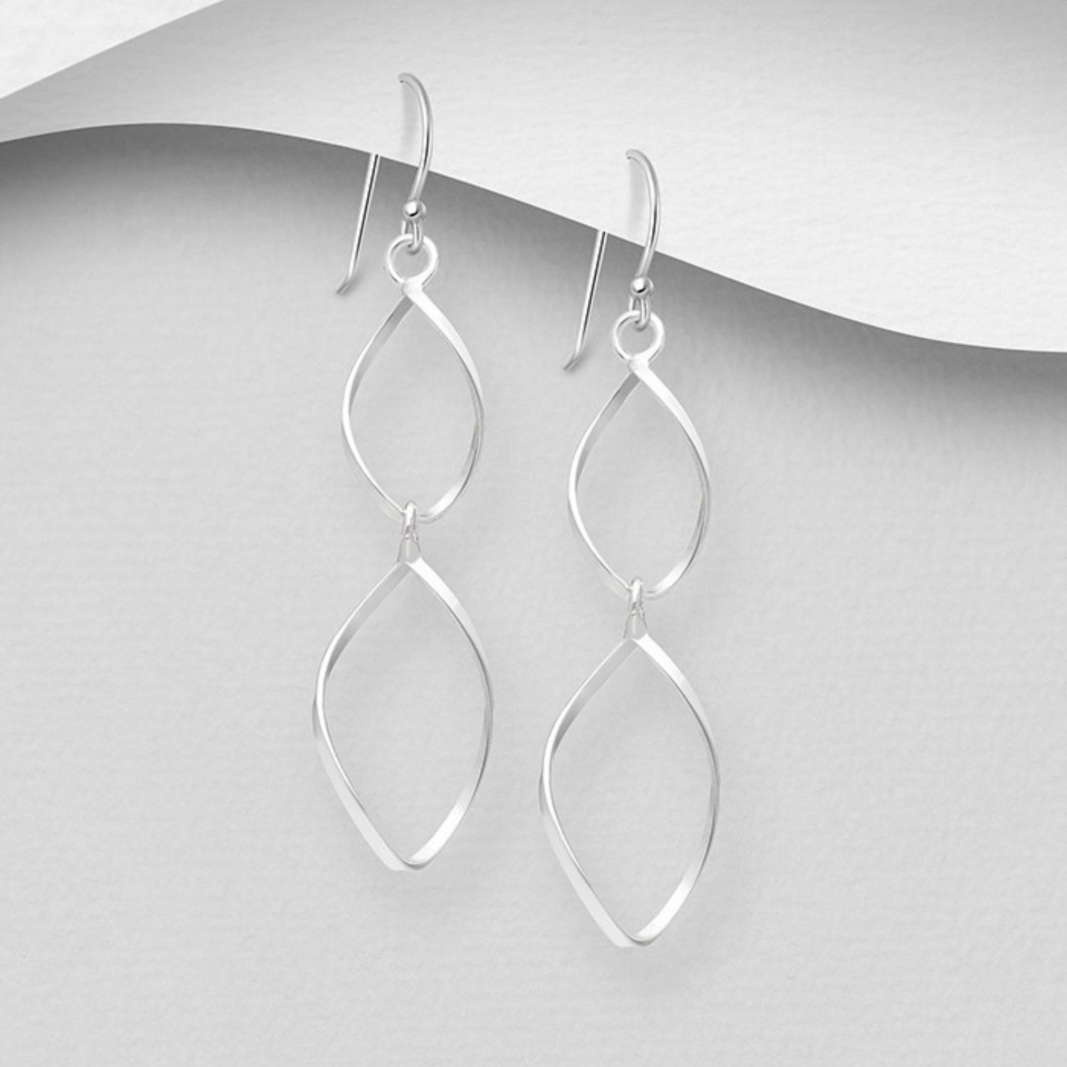 Oval Links Sterling Earrings