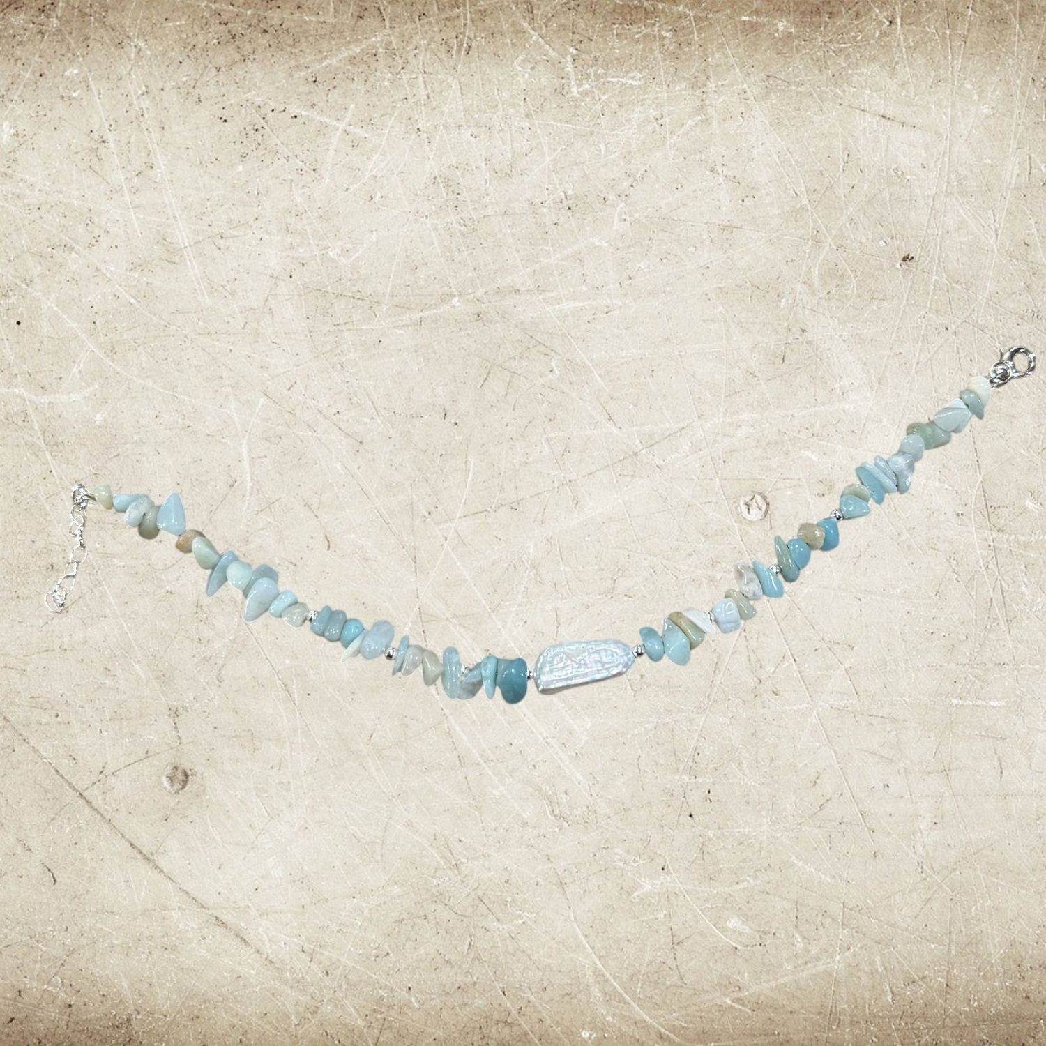 Pearl &amp; Amazonite Bracelet