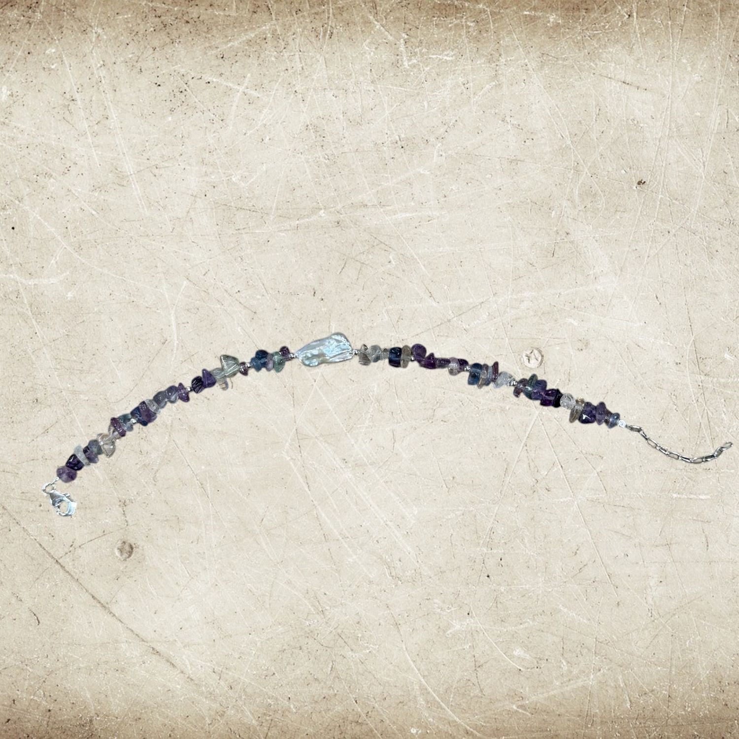 Pearl &amp; Florite Bracelet