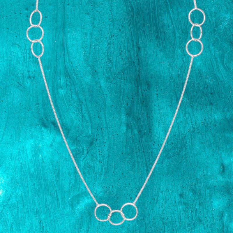 Trio Circle Station S/S Necklace