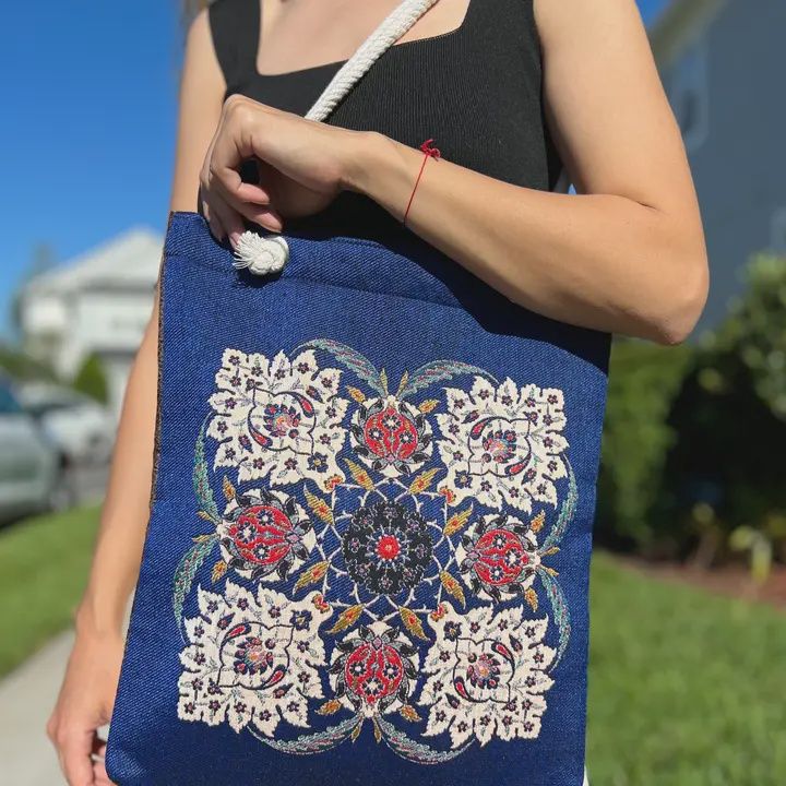 Floral Square Shoulder Bag