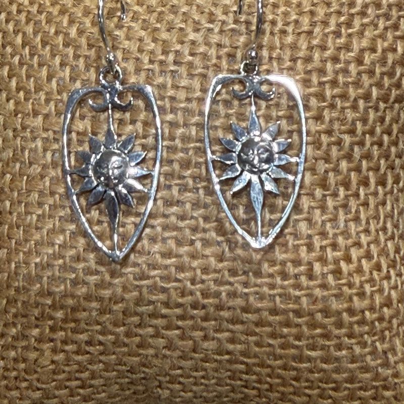 Sun Drop Sterling Silver Earrings