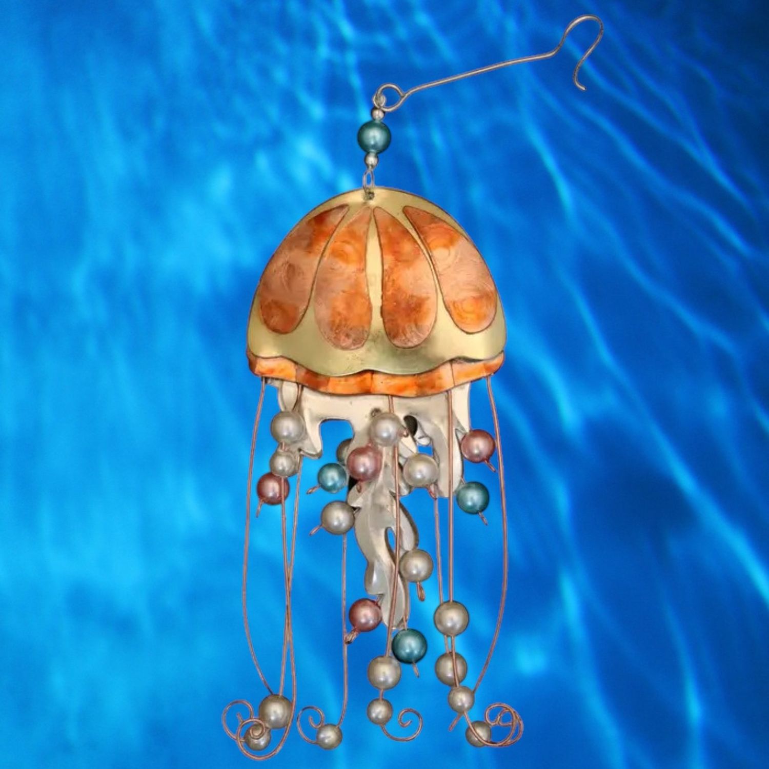 Jellyfish Metal Ornament