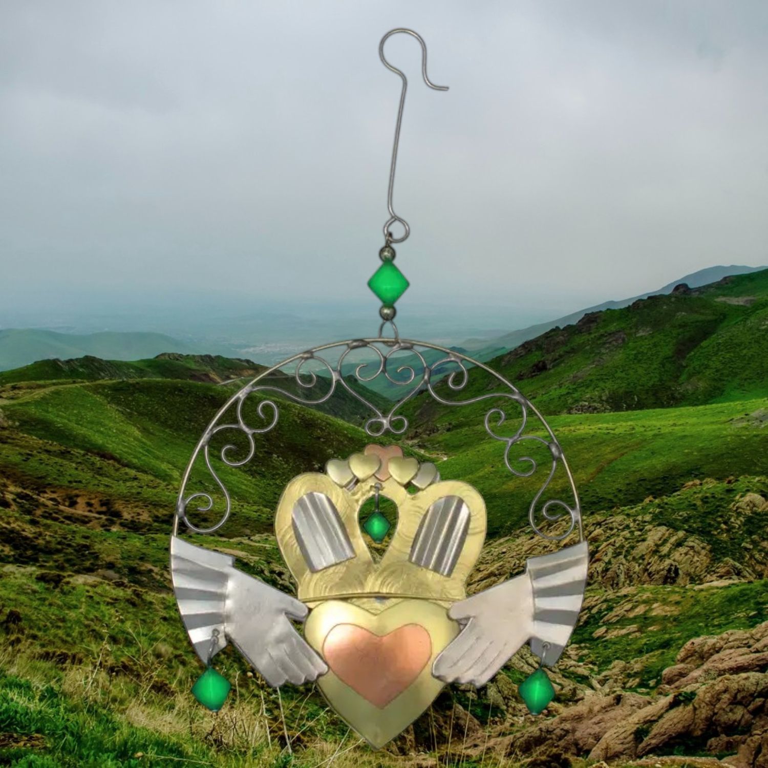 Claddagh Metal Ornament