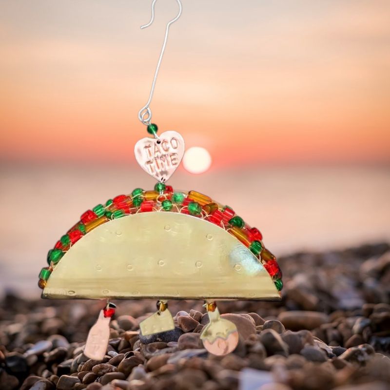 Taco Time Metal Ornament