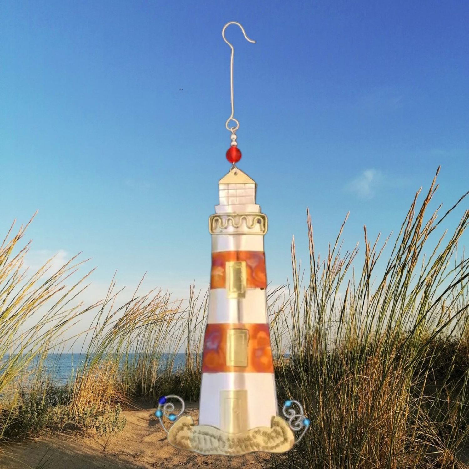 Isle Lighthouse Metal Ornament