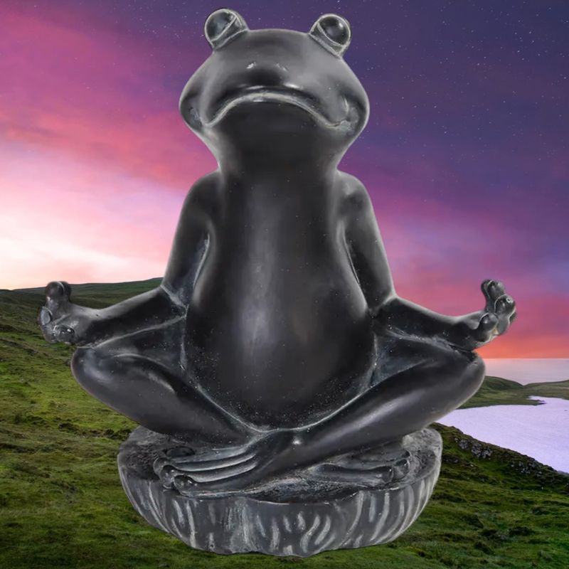 Meditating Frog Statue