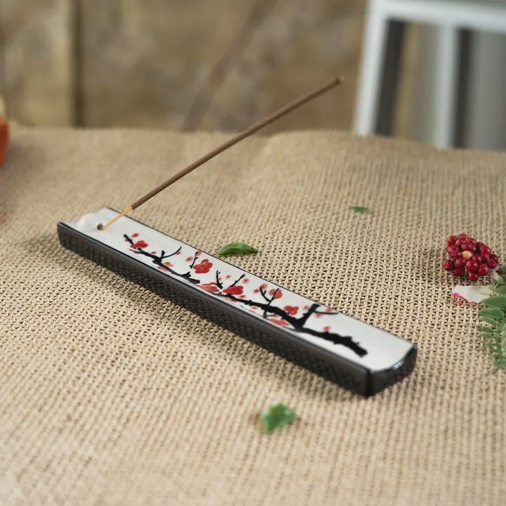 Cherry Blossom Ceramic Incense Holder