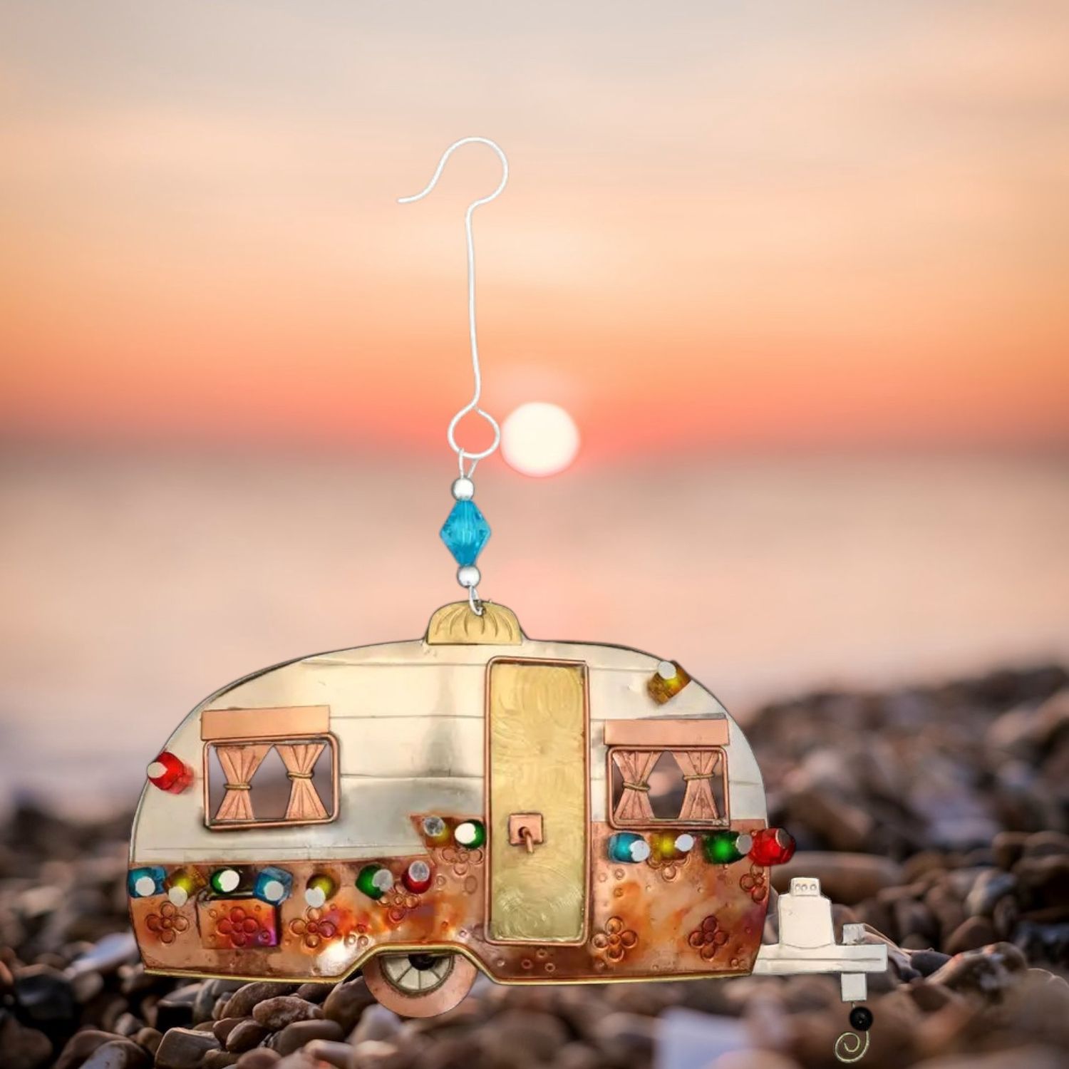 Vintage Camper Metal Ornament