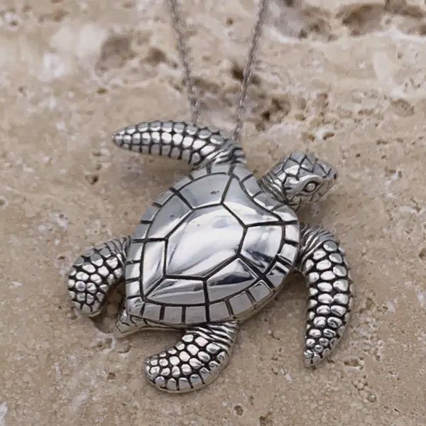Sterling Silver Sea Turtle Pendant