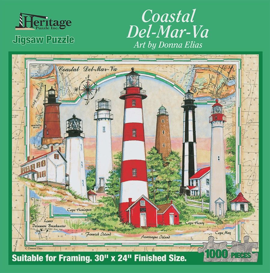 Coastal Lighthouses 1000-pc Puzzle