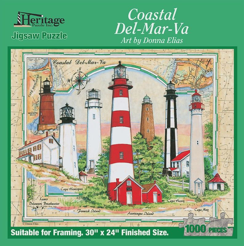 Coastal Lighthouses 1000-pc Puzzle