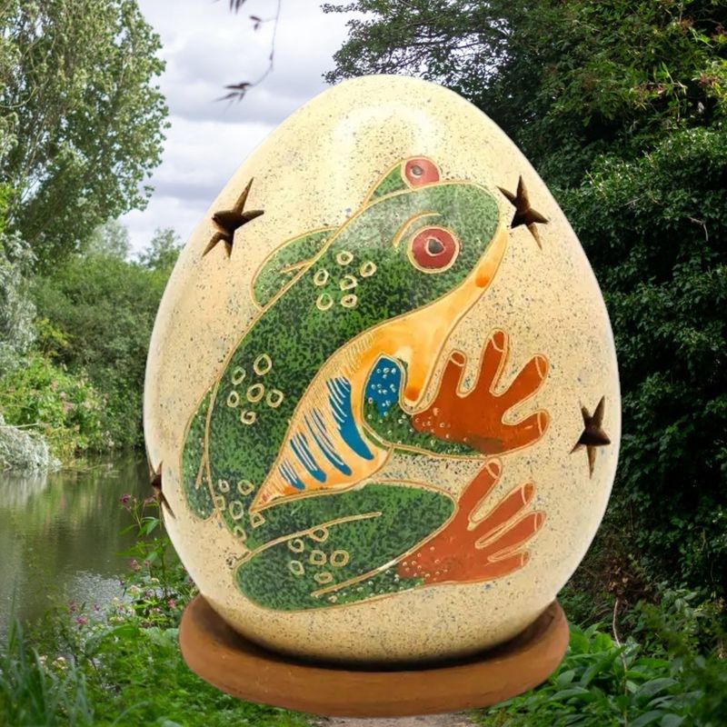 Green Frog Luminary/Stand