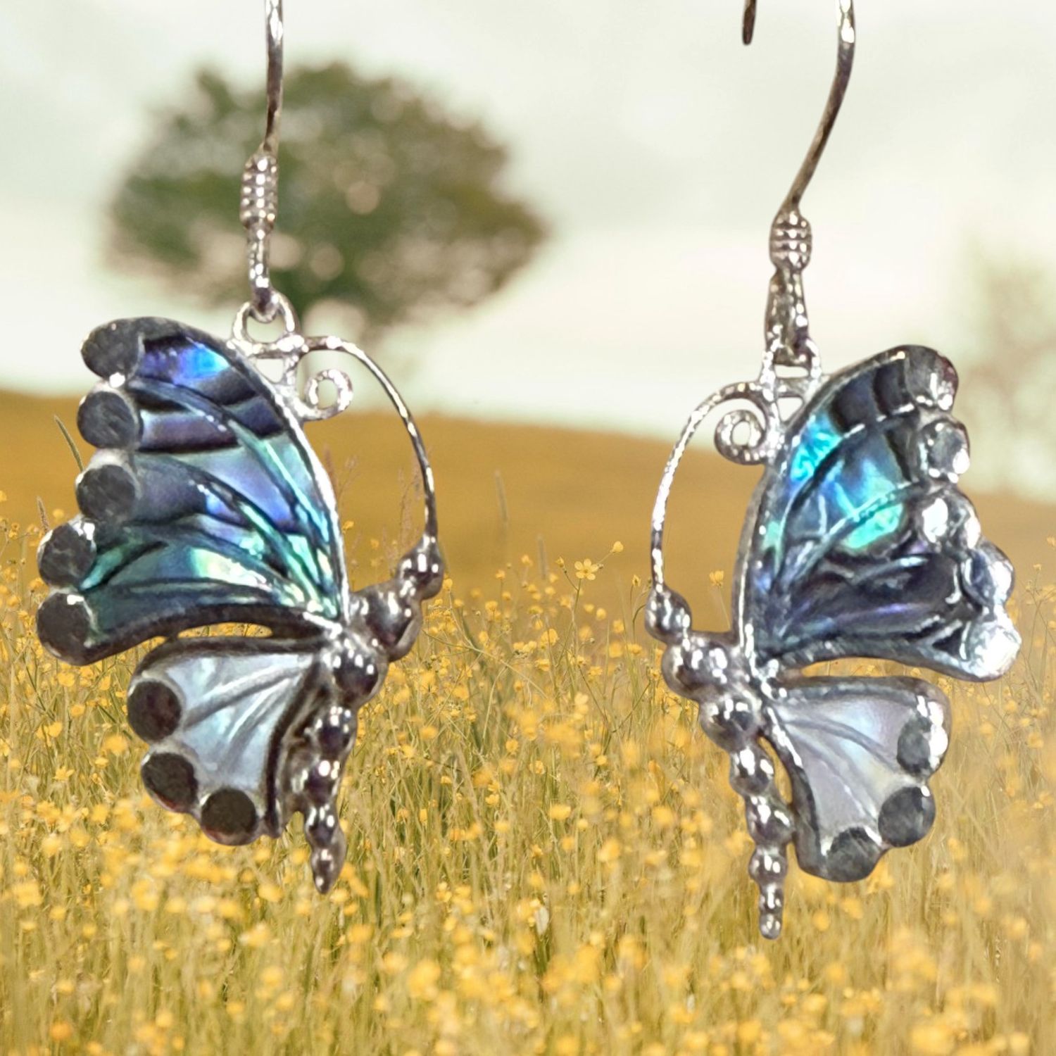 Butterfly Abalone and MoP Earrings