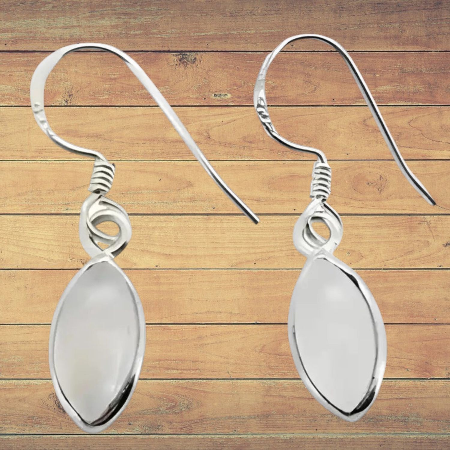Delicate Moonstone S/S Drop Earrings