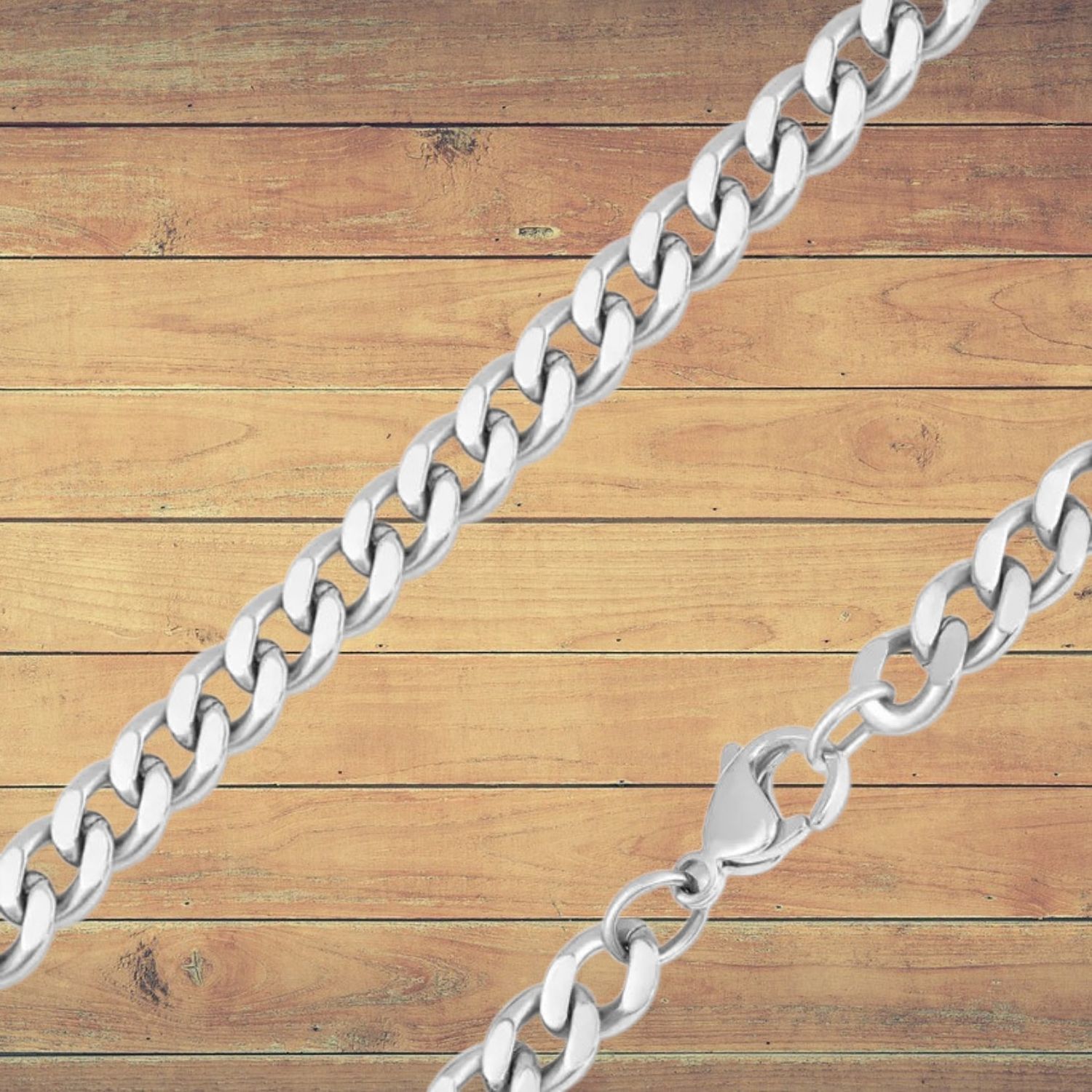 Diamond 20" Stainless Steel Curb Chain