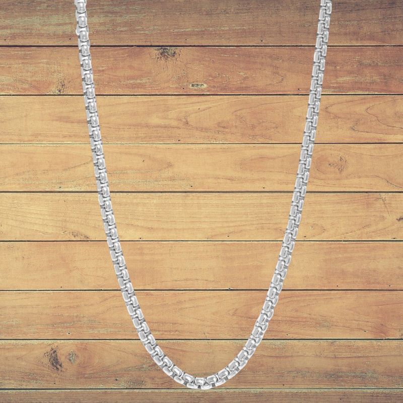 Rounded Box 20" Stainless Steel Chain