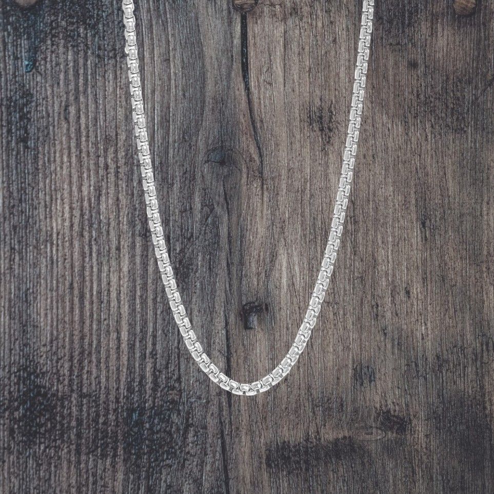 Rounded Box 20" Stainless Steel Chain