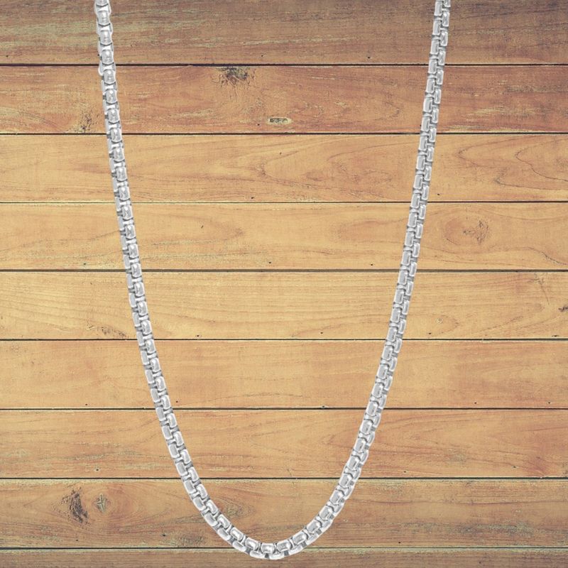 Rounded Box 24" Stainless Steel Chain