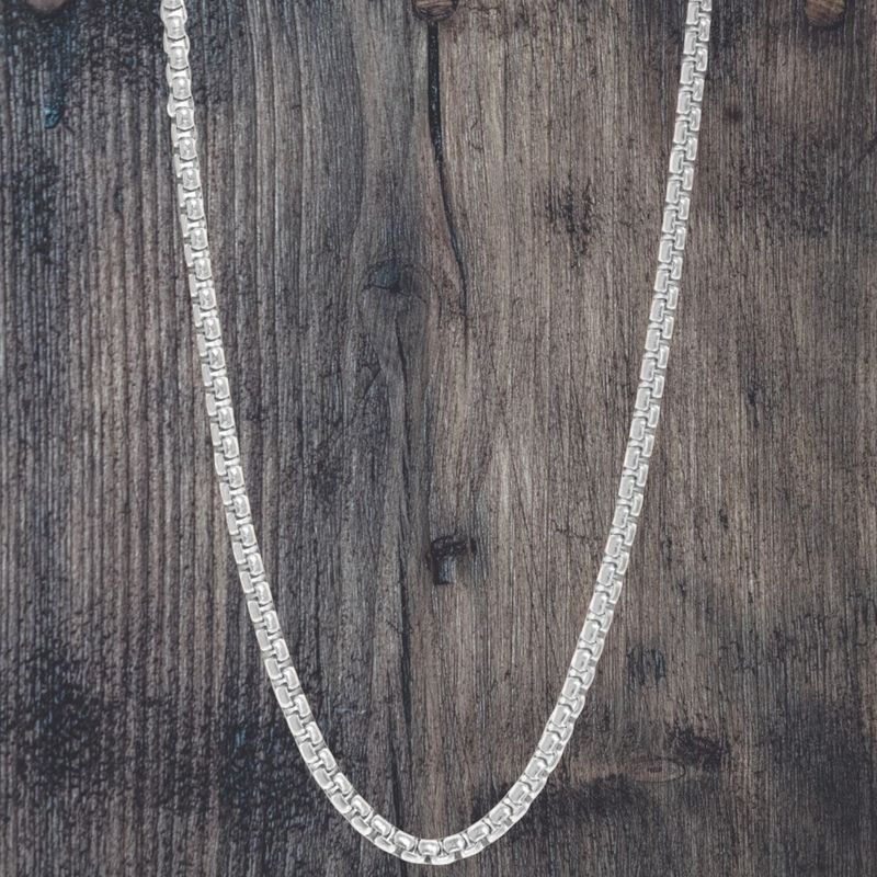 Rounded Box 18" Stainless Steel Chain Rounded Box 18" Stainless Steel Chain