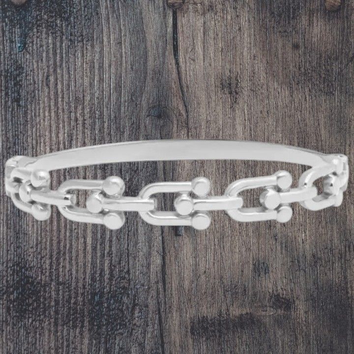 Hardware Stainless Bangle Bracelet