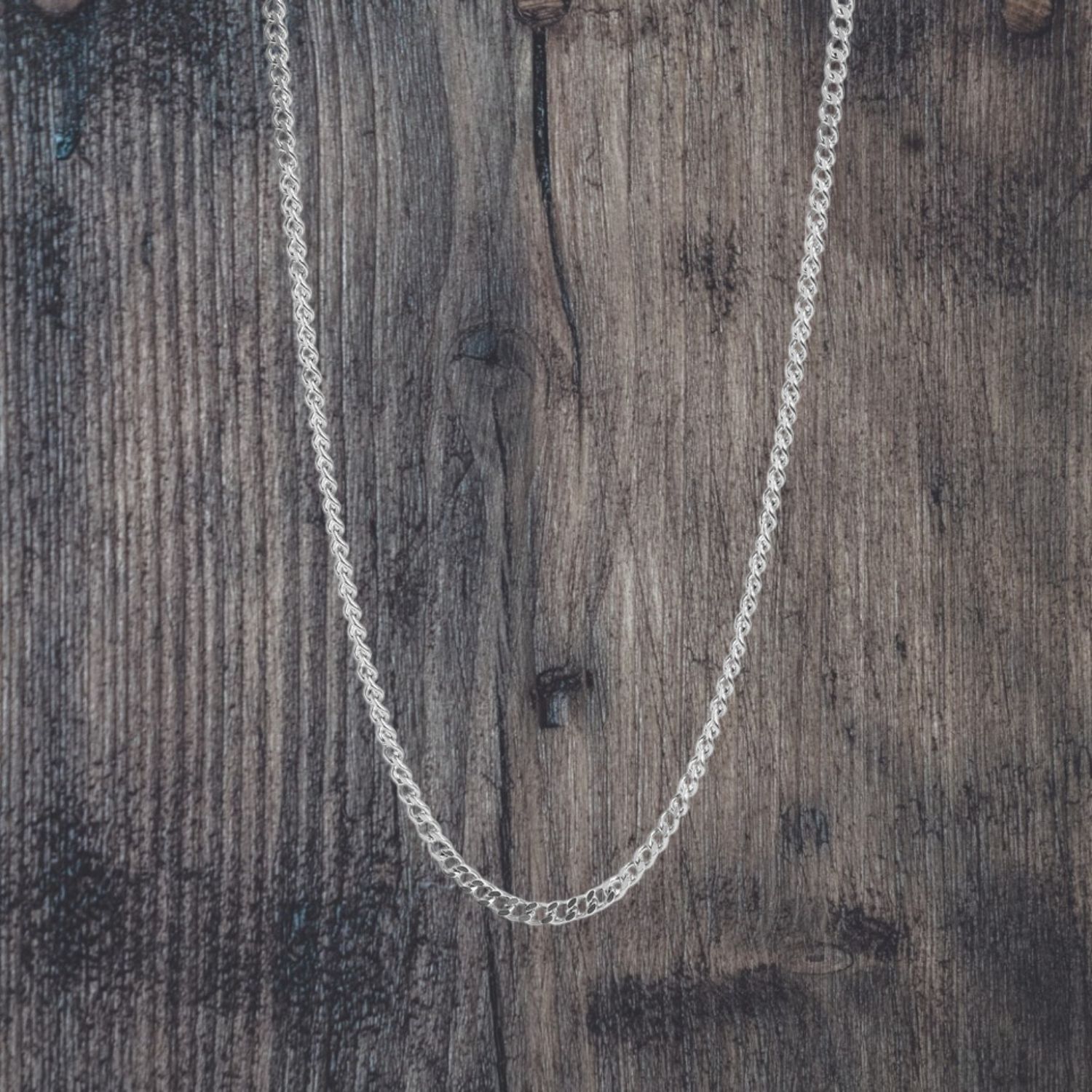 Diamond Curb 20" Stainless Chain 1.4mm